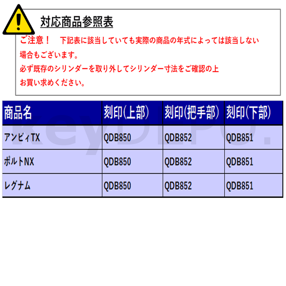 TOSTEM DGZZ1031 2ロックシリンダー【トステム/MIWA/URシリンダー