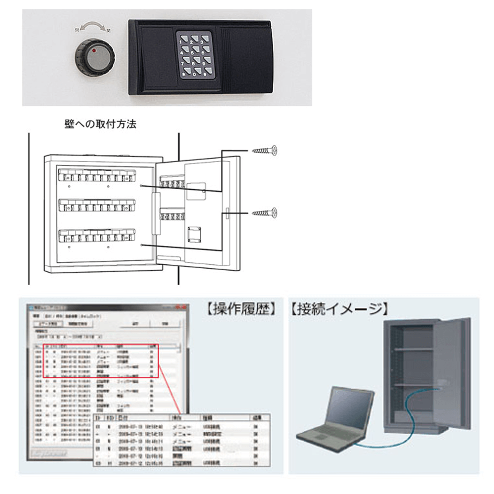 送料込み！ キング工業 KING CROWN テンキー解錠式 金庫 H-36E