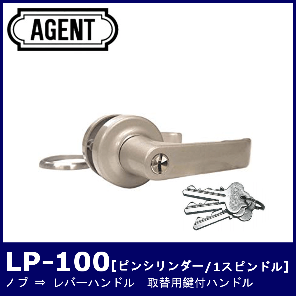 大黒製作所 AGENT 取替用レバーハンドル錠 錠ケースセット 表示錠 LC